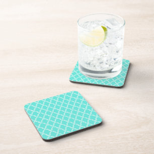 Geometric Print Plastic Coaster