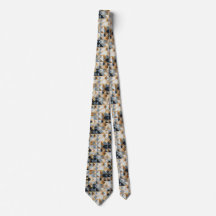 GEOMETRIC PRINTED PATTERN NECKTIE