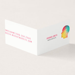 Geometric Profile Business Card