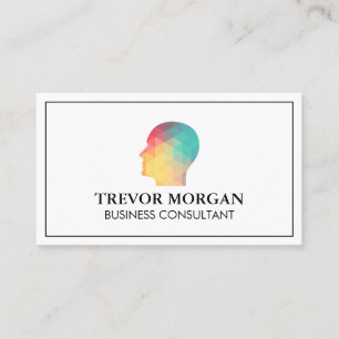 Geometric Profile Business Card