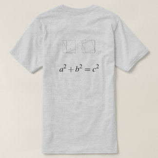 Geometric Proof of Pythagorean Theorem T-Shirt