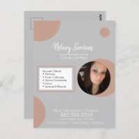Geometric Public Notary Service Photo Flyer