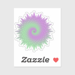 Geometric Purple and Green