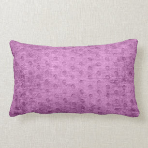 Geometric Radiant Orchid Girly Chenille Texture Lumbar Cushion