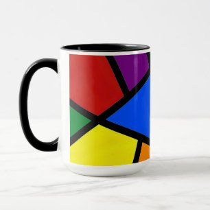 Geometric Rainbow Mug