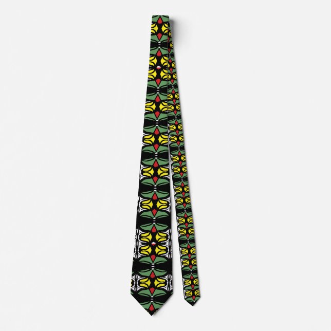 Geometric Rasta tie (Front)