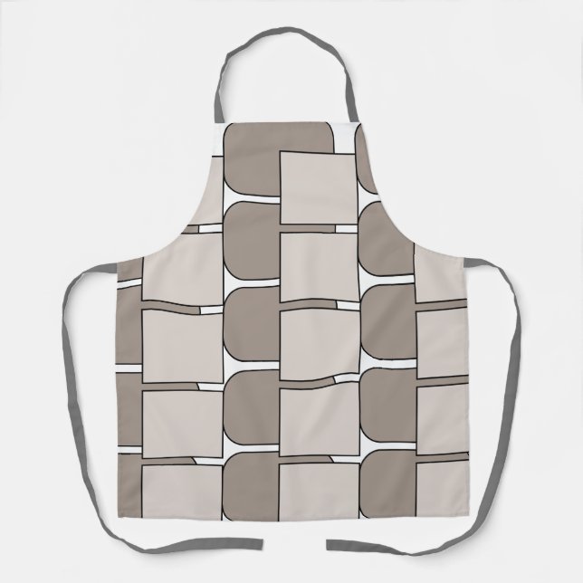 Geometric Rectangle Square Geometric Apron (Front)