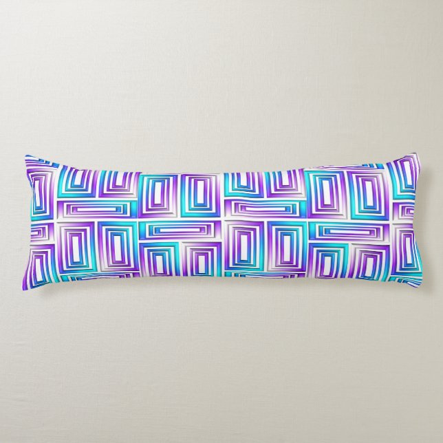 geometric rectangles body pillow (Front)