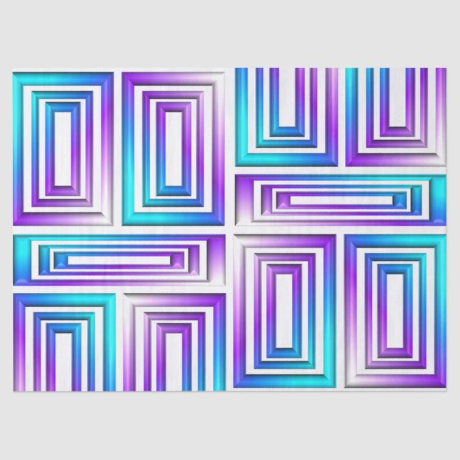 geometric rectangles tissue paper (Front)