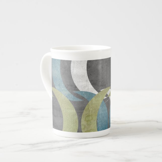 Geometric Repeat I Bone China Mug (Front Left)