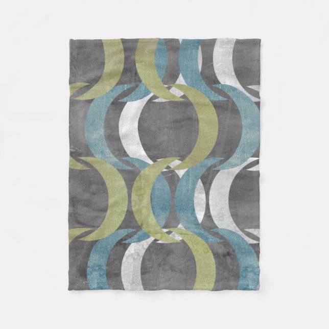 Geometric Repeat I Fleece Blanket (Front)