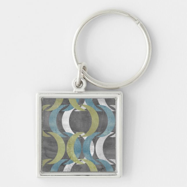 Geometric Repeat I Key Ring (Front)