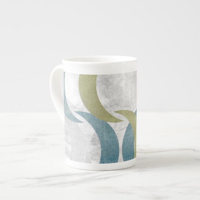Geometric Repeat III Bone China Mug (Front Left)