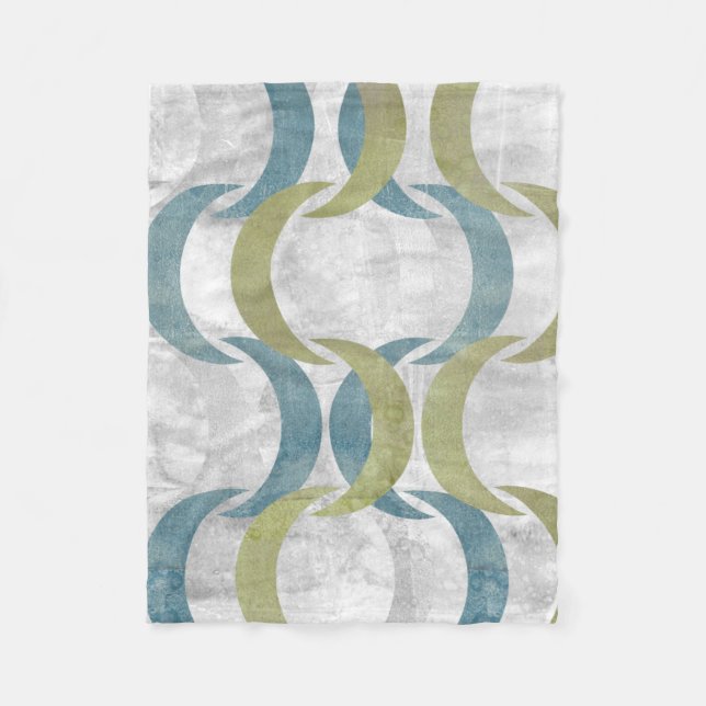 Geometric Repeat III Fleece Blanket (Front)