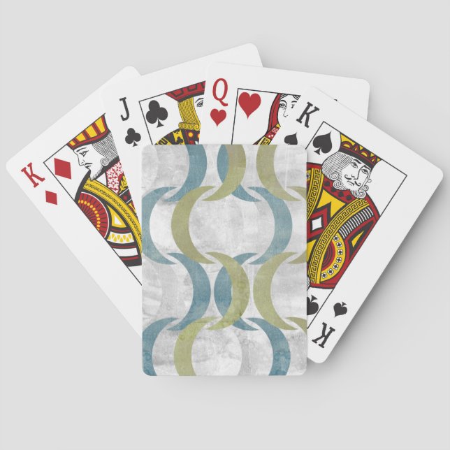 Geometric Repeat III Playing Cards (Back)