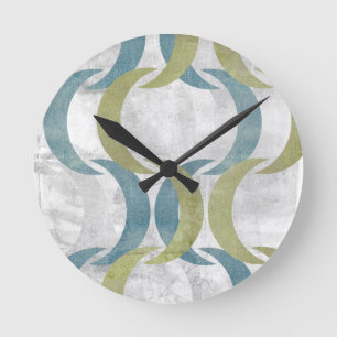 Geometric Repeat III Round Clock