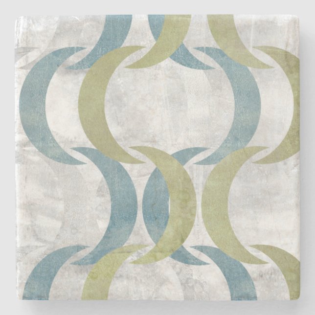 Geometric Repeat III Stone Coaster (Front)