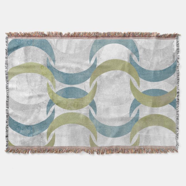 Geometric Repeat III Throw Blanket (Front)