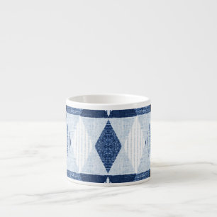 Geometric Repeat: Textured Background. Espresso Cup