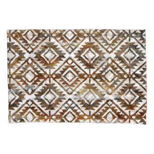 Geometric repeat, textured background pillowcase