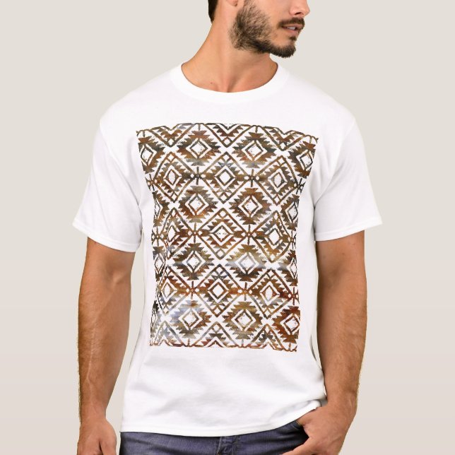 Geometric repeat, textured background T-Shirt (Front)