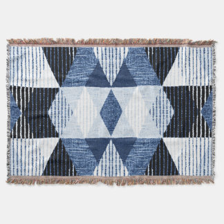 Geometric Repeat: Textured Background. Throw Blanket