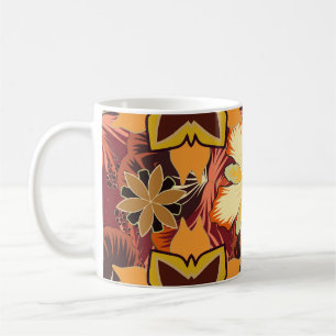 Geometric repeating seamless pattern with hexagon coffee mug