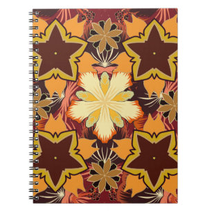 Geometric repeating seamless pattern with hexagon notebook