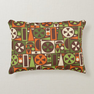Geometric Retro 50s Mid-Century Modern Abstract Decorative Cushion