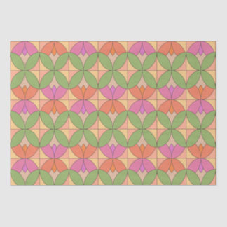 Geometric Retro Flower Tissue Paper