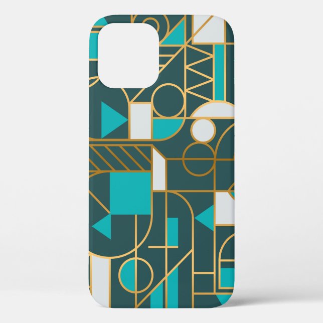 Geometric Retro: Minimalist Artwork Poster. Case-Mate iPhone Case (Back)