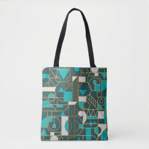 Geometric Retro: Minimalist Artwork Poster. Tote Bag