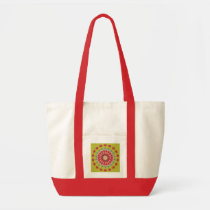 Geometric Rosette Pattern Tote Bag