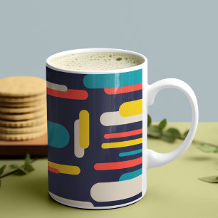 Geometric Rounded Rectangle Pattern  Coffee Mug