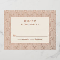 Geometric RSVP Card