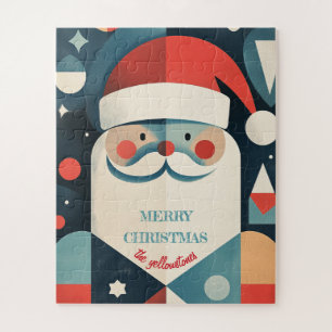 Geometric Santa Claus Jigsaw Puzzle