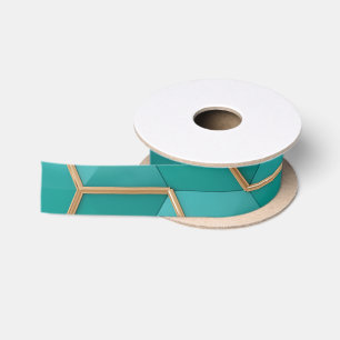 geometric satin ribbon