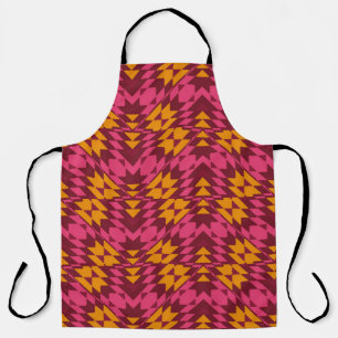 Geometric seamless pattern apron