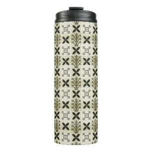 Geometric Seamless pattern background. Batik desig Thermal Tumbler