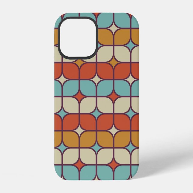 geometric seamless pattern background iPhone case (Back)