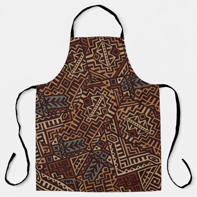 Geometric seamless pattern created in trendy ethni apron (Front)