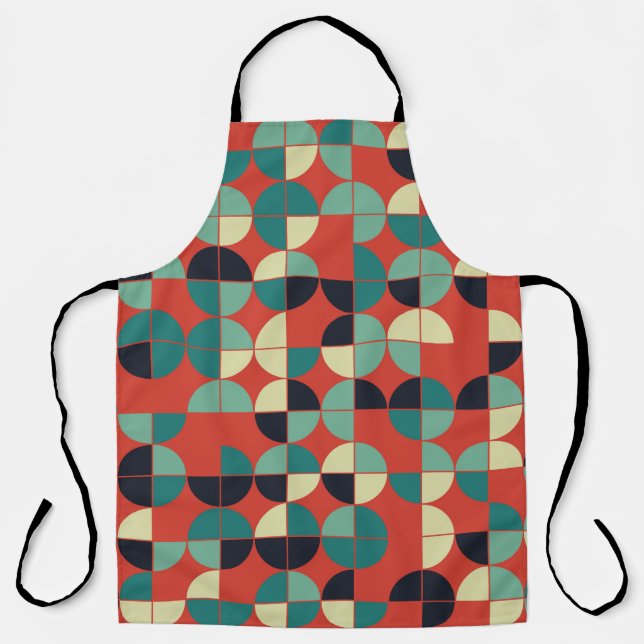 geometric seamless pattern design apron (Front)