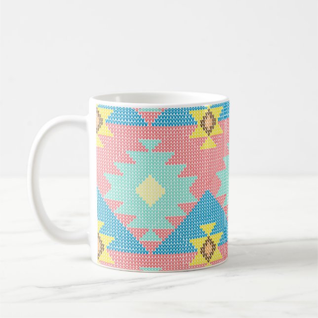 Geometric seamless pattern design,  home decor ide coffee mug (Left)
