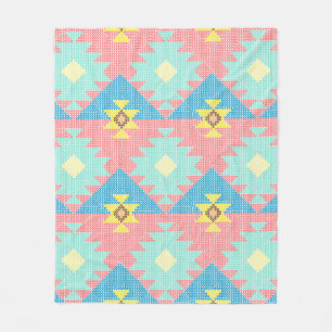 Geometric seamless pattern design, home decor ide fleece blanket