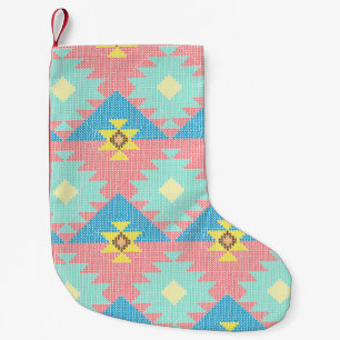 Geometric seamless pattern design,  home decor ide small christmas stocking