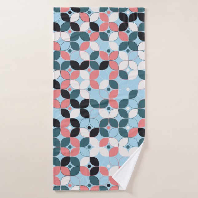 geometric seamless pattern designgeometric,abstrac bath towel (Bath Towel)