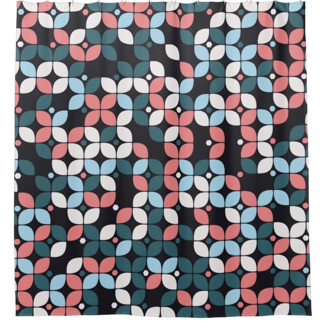 geometric seamless pattern designgeometric,texture shower curtain (Front)