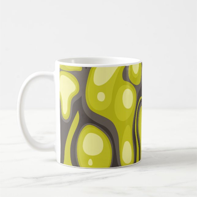 Geometric seamless pattern from spots. Abstract ca Coffee Mug (Left)