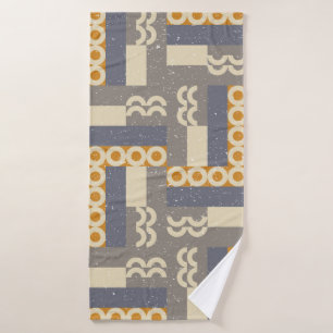 Geometric seamless pattern in retro style . Modern Bath Towel
