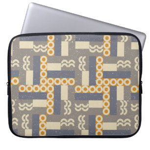Geometric seamless pattern in retro style . Modern Laptop Sleeve